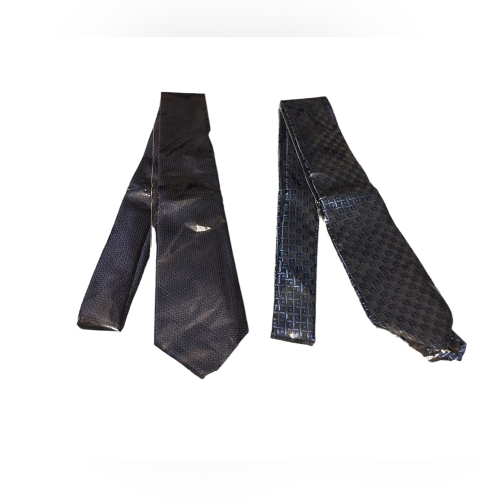 NEW NAVY/BLUE MENS TIES SET OF 2